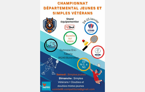 Championnat départemental de la Vienne Jeune et simple vétéran