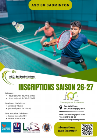 Saison 2026-2027 : 90€ en "all-inclusive"