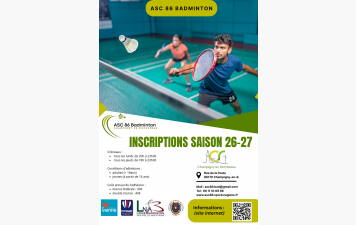 Préinscriptions ouverte pour la saison 2026-2027 !
