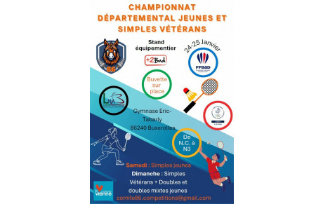 Championnat départemental de la Vienne Jeune et simple vétéran