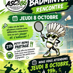 Soirée d'intégration le jeudi 8 octobre